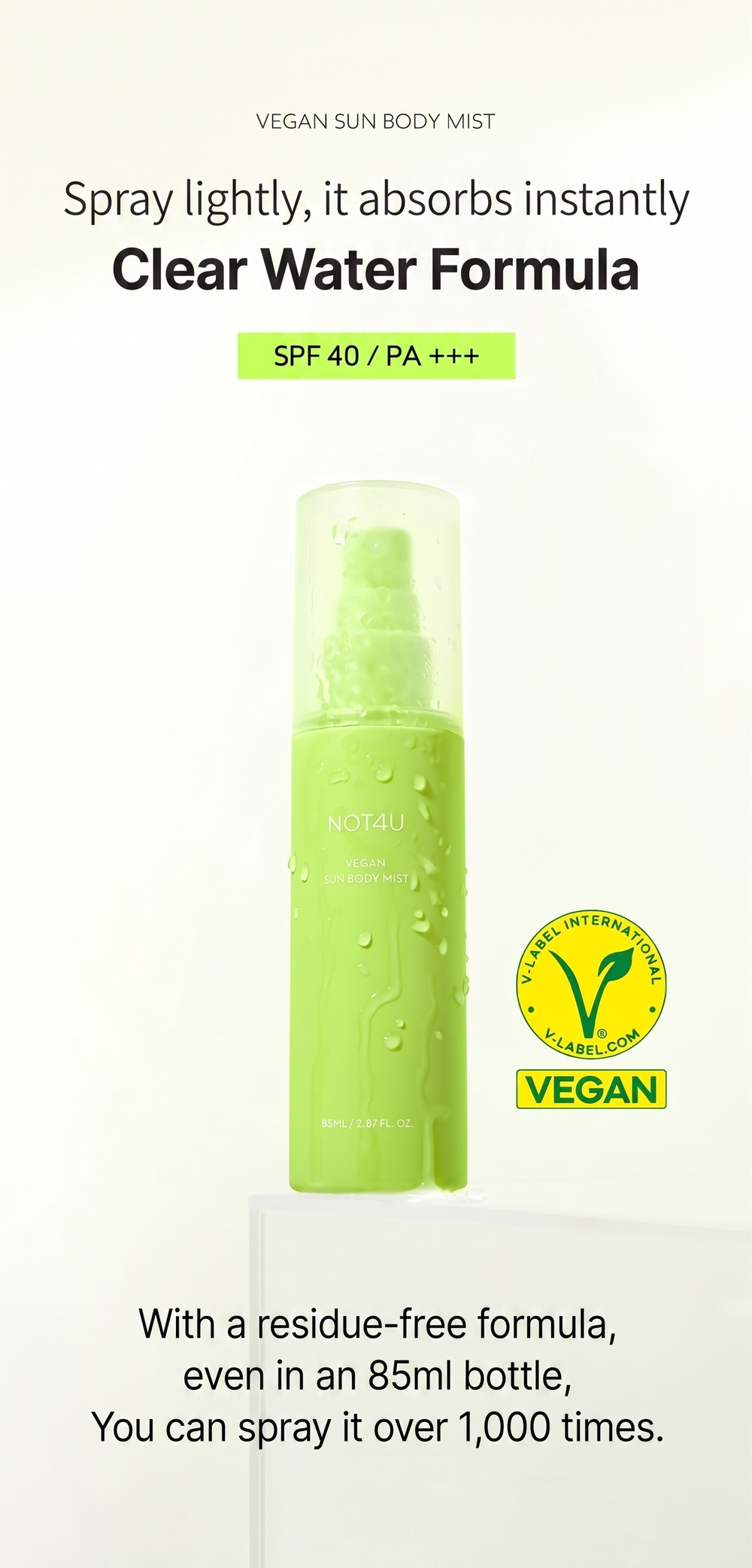 Vegan Sun Body Mist 85ml