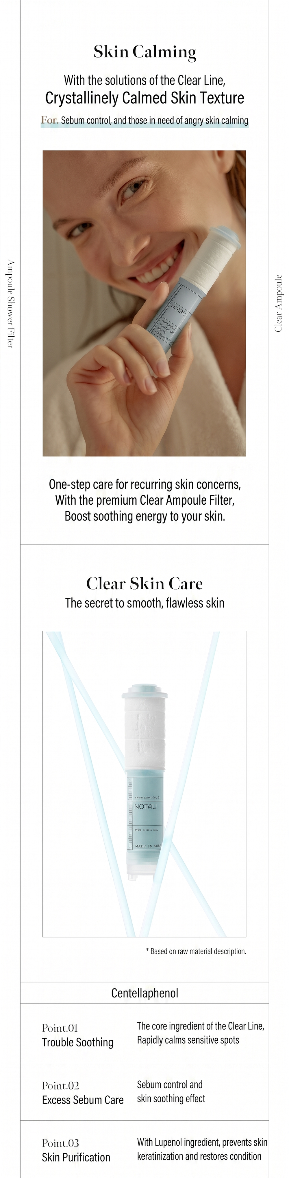 Clear Ampoule Shower Filter 54g