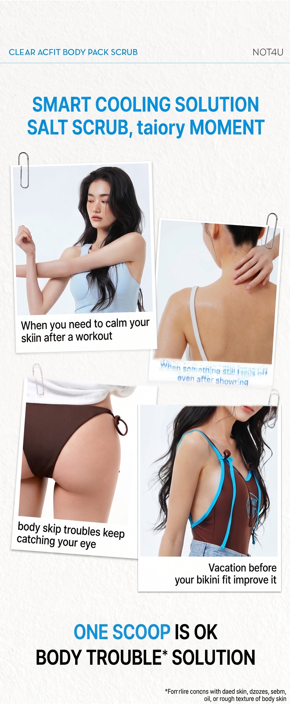 Clear Acfit Body Pack Scrub 220g