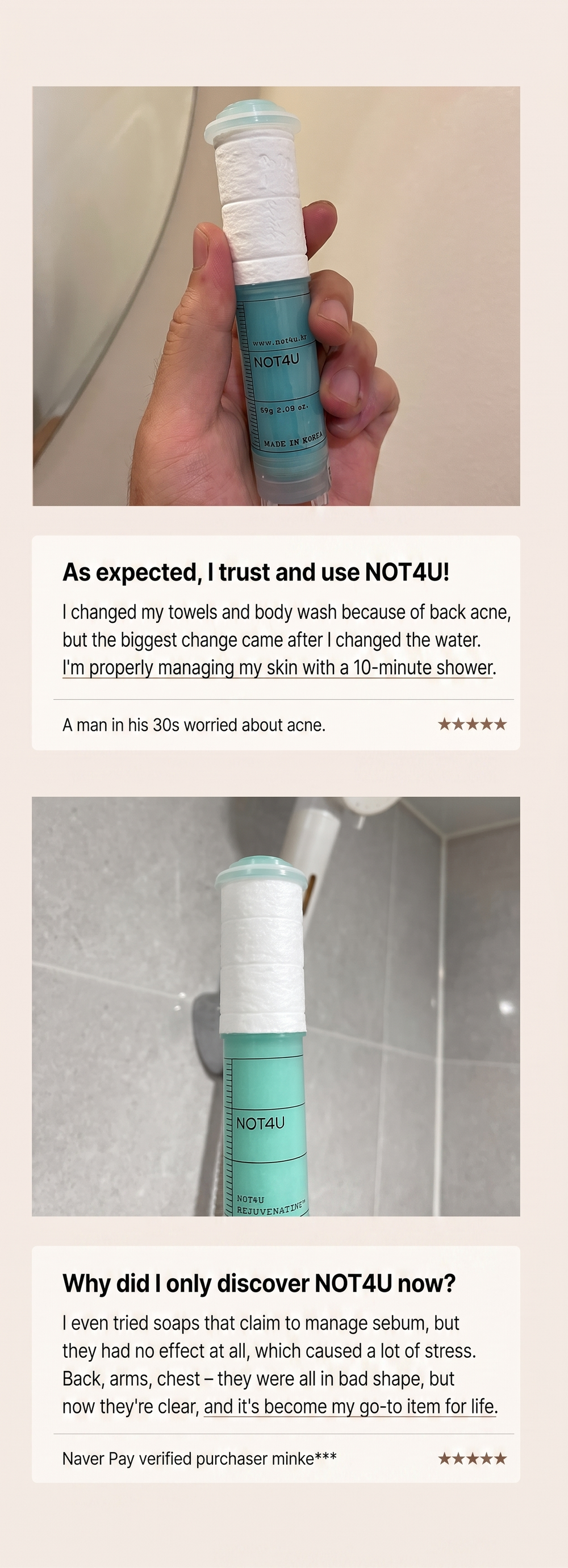 Clear Ampoule Shower Filter 54g