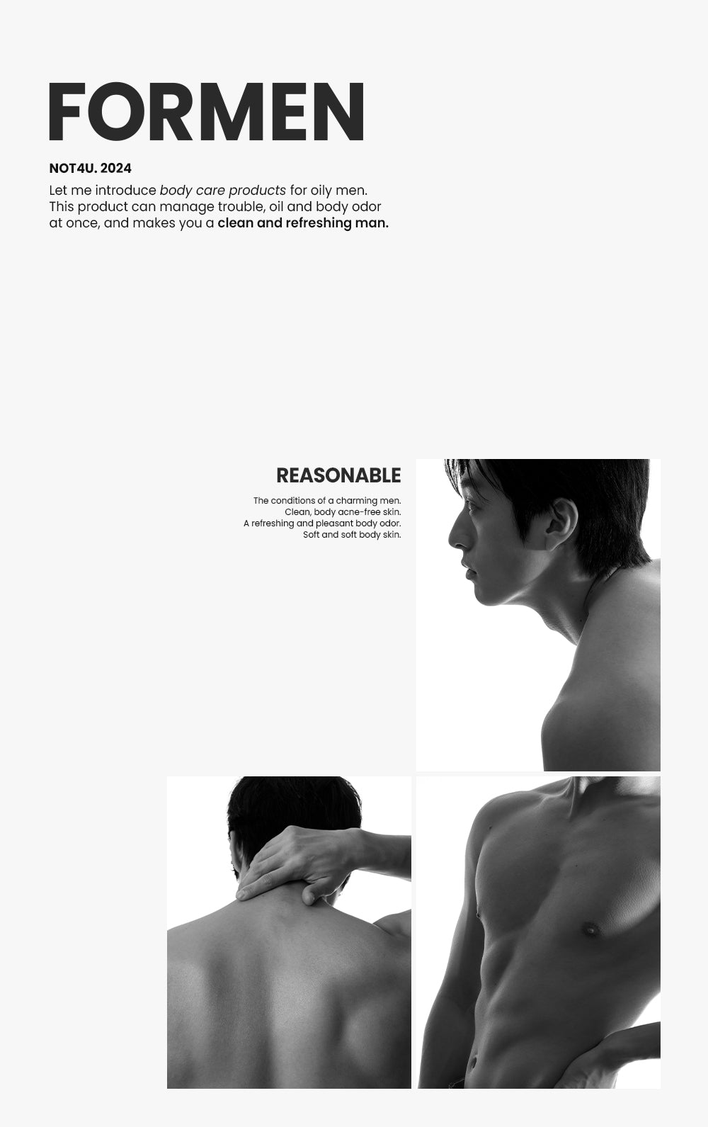 Clear Body Mist For Men 200ml