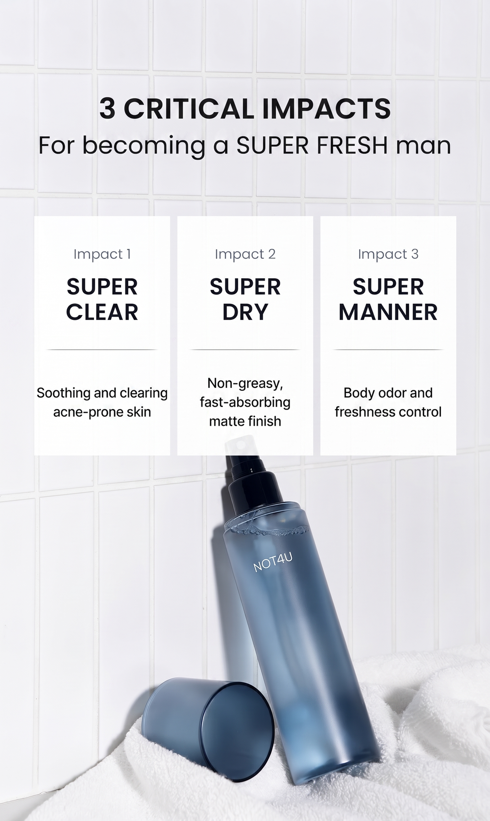 Clear Body Mist For Men 200ml