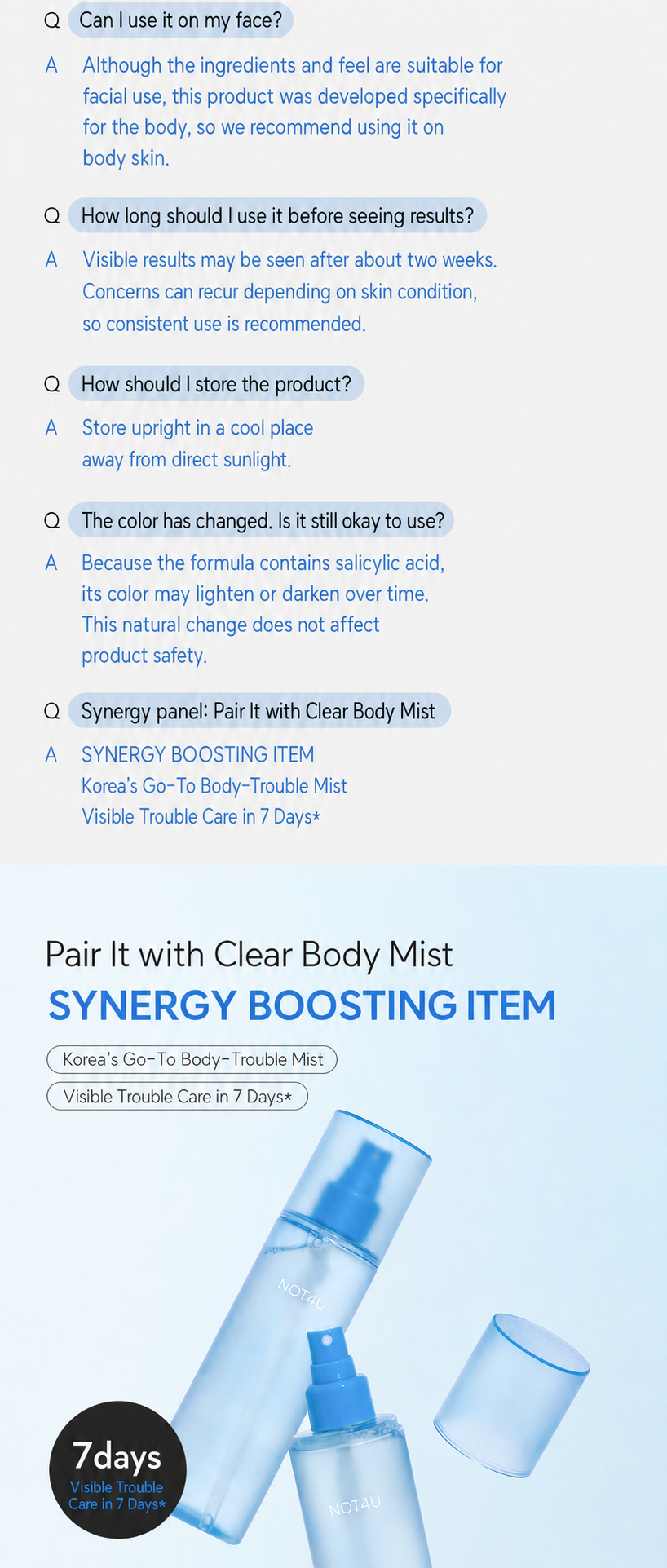 Clear Acne Body Wash 500ml